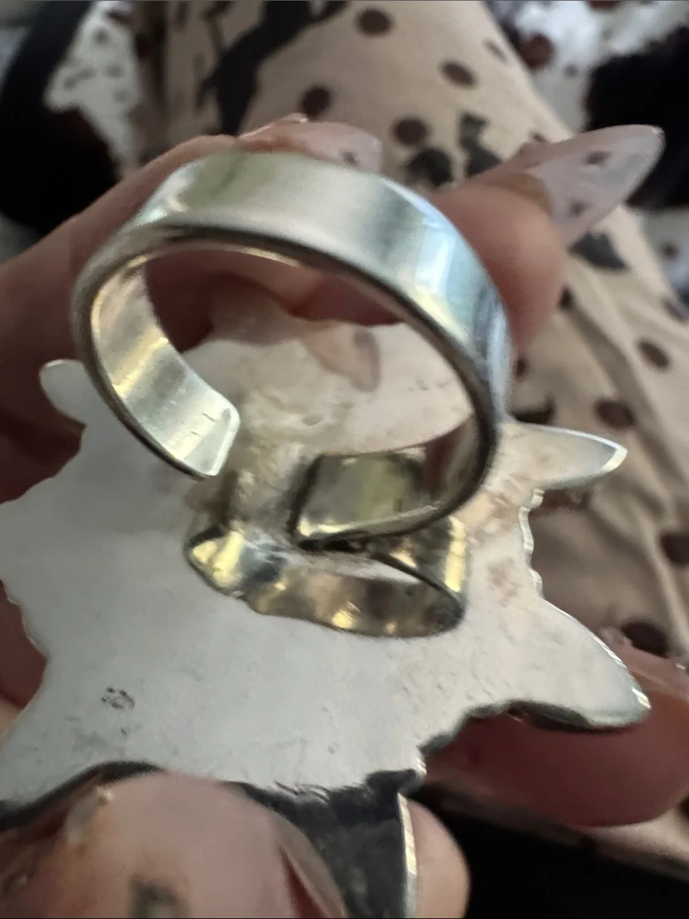 Turquoise Cluster Flower Statement Ring - Unbranded